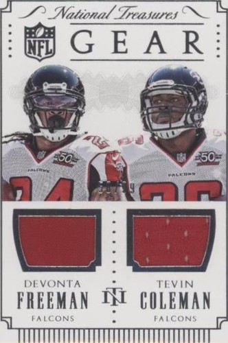 2015 Panini National Treasures Devonta Freeman Tevin Coleman #GC-FC