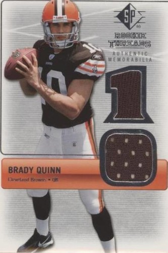 2007 SP Rookie Threads Brady Quinn #RT-BQ2