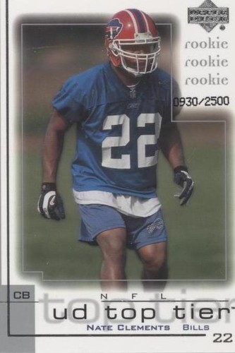 2001 Upper Deck UD Top Tier Nate Clements #277