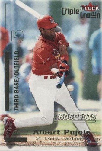プーホールズ　 Pujols Cardinals Albert Pujols 2002 Fleer Triple Crown #186 St. Louis
