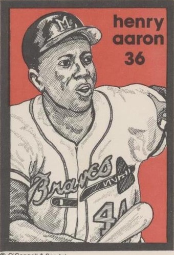 1984 O'Connell & Son Ink Series 1 - Hank Aaron #36
