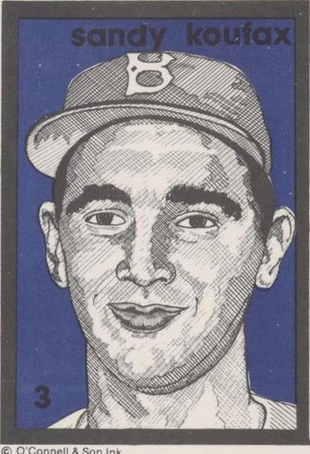 1984 O'Connell & Son Ink Series 1 - Sandy Koufax #3