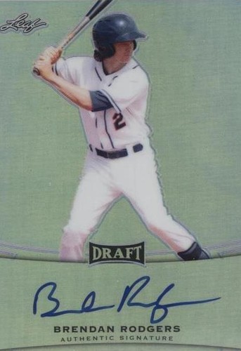 2015 Leaf Metal Draft - Brendan Rodgers #BA-BR1