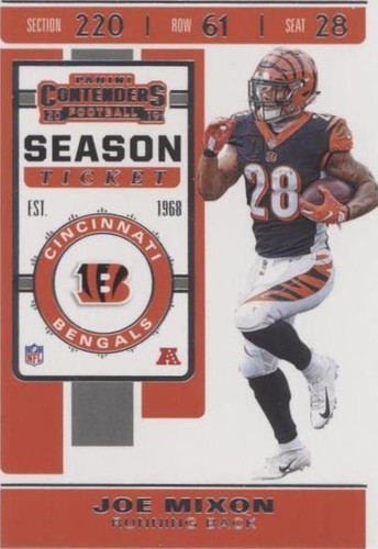2019 Panini Contenders Joe Mixon #25