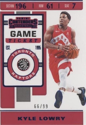 2019-20 Panini Contenders - Kyle Lowry #66