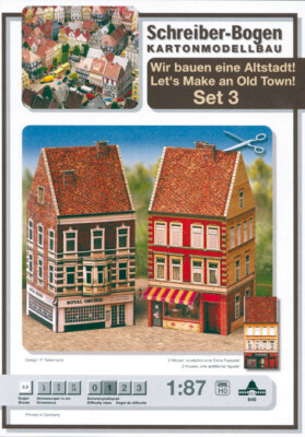 Kartonmodell Altstadt-Set 3 1:87 Schreiber Bogen