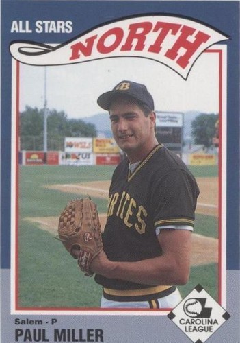 1990 Sportsprint Carolina League All Stars - Paul Miller #26