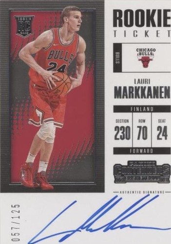 2017-18 Panini Contenders - Lauri Markkanen #107