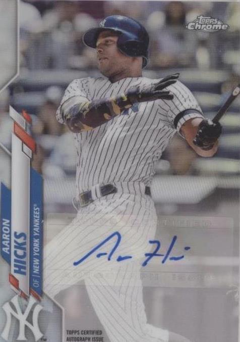 2020 Topps Chrome Update Series - Aaron Hicks #USA-AH