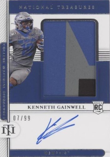 2021 Panini National Treasures Collegiate Kenneth Gainwell #68