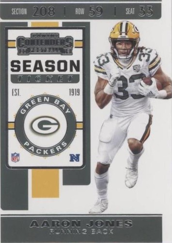 2019 Panini Contenders Aaron Jones #67