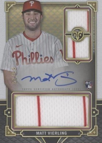 2022 Topps Triple Threads - Matt Vierling #RFPAR-MV