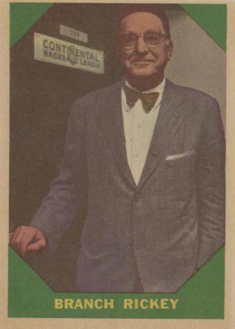 1960 Fleer Baseball Greats - Branch Rickey #55