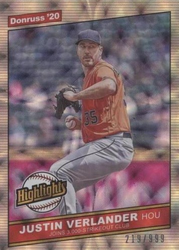 2020 Panini Donruss - Justin Verlander #H-1