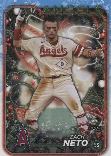 2024 Topps Chrome #123 Zach Neto X-Fractor Los Angeles