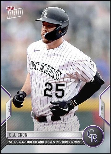 2022 Topps Now - C.J. Cron #365