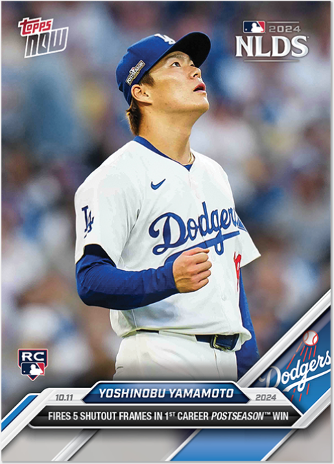 *PRE SALE* Yoshinobu Yamamoto - 2024 MLB Topps NOW® Card 826