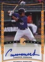 2014 Leaf Perfect Game Showcase - Cameron Simmons #A-CS1