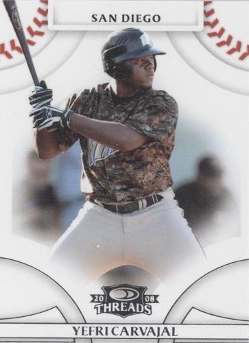 2008 Donruss Threads - Yefri Carvajal #87