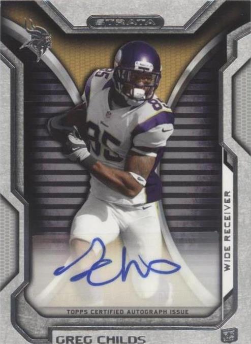2012 Topps Strata Greg Childs #RA-GC