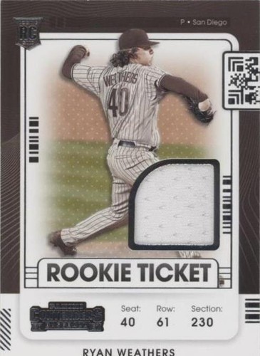 2021 Panini Contenders - Ryan Weathers #RTJ-RW