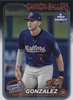 2024 Topps Pro Debut - Jacob Gonzalez #PD-19