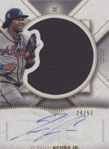 その他 TOPPS MUSEUM COLLECTION Acuna Jr. auto 2021 Topps Museum Collection: Ronald Acuna Jr Superstar Auto