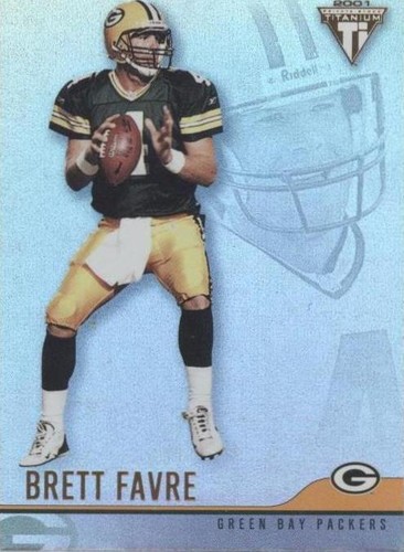 2001 Pacific Private Stock Titanium Brett Favre #49