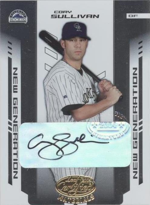 2004 Leaf Certified Materials - Cory Sullivan #278