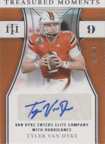 2022 Panini National Treasures Collegiate Tyler Van Dyke #TM-TVD