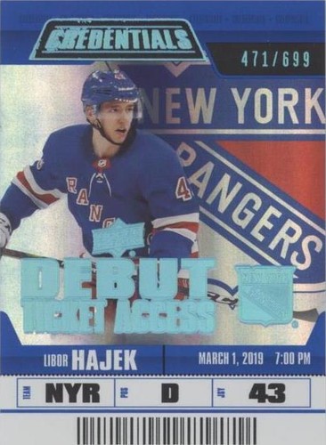 2019-20 Upper Deck Credentials - Libor Hajek #92