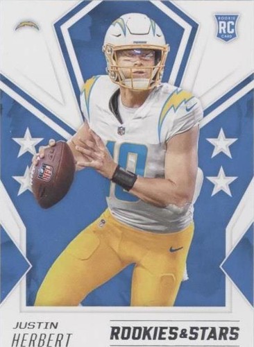 25枚限定 Panini ジャスティン・ハーバート PSA 8 2020 Panini Flawless Justin Herbert Rookie Shadow Auto #11