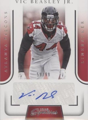 2016 Panini Prime Signatures Vic Beasley #PS-VB