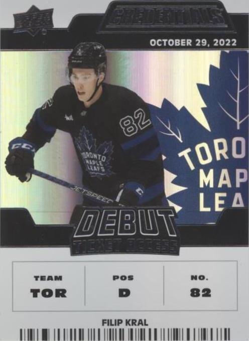 2022-23 Upper Deck Credentials - Filip Kral #124