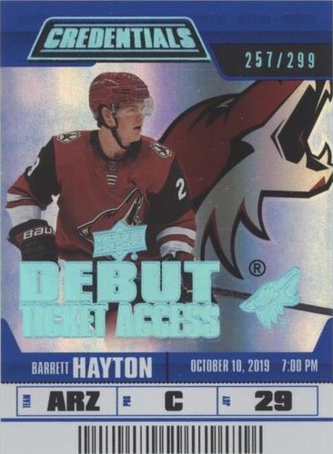 2019-20 Upper Deck Credentials - Barrett Hayton #142