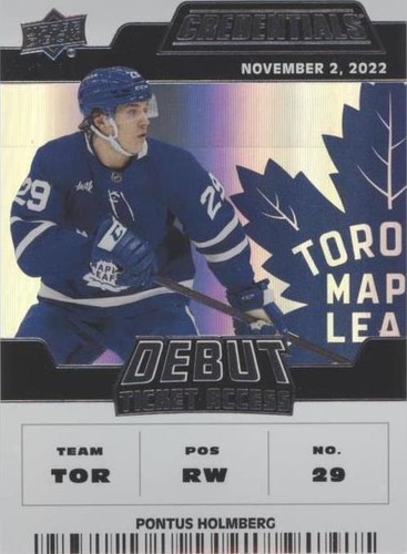 2022-23 Upper Deck Credentials - Pontus Holmberg #128