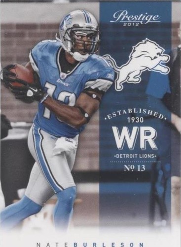 2012 Playoff Prestige Nate Burleson #63