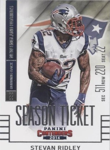 2014 Panini Contenders Stevan Ridley #69