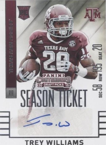 2015 Panini Contenders Draft Picks Trey Williams #273