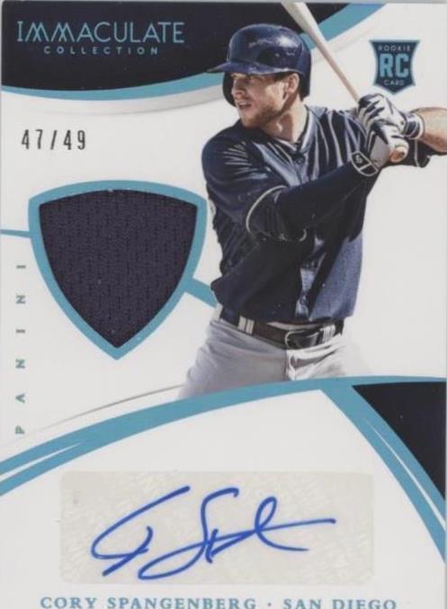 2015 Panini Immaculate Collection - Cory Spangenberg #117