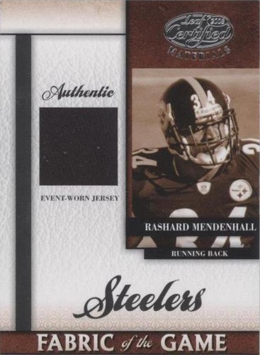 2008 Leaf Certified Materials Rashard Mendenhall #RFOG-8