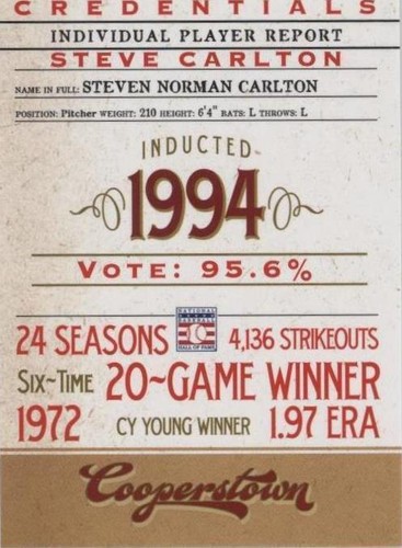 2012 Panini Cooperstown - Steve Carlton #5
