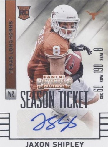 2015 Panini Contenders Draft Picks Jaxon Shipley #200
