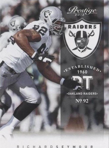2012 Playoff Prestige Richard Seymour #138