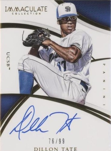 2015 Panini Immaculate Collection Collegiate - Dillon Tate #DT