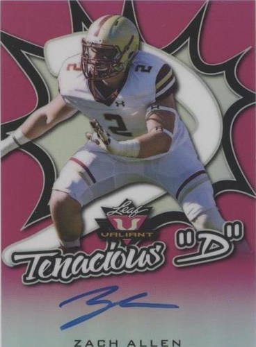 2019 Leaf Valiant Zach Allen #TD-ZA1