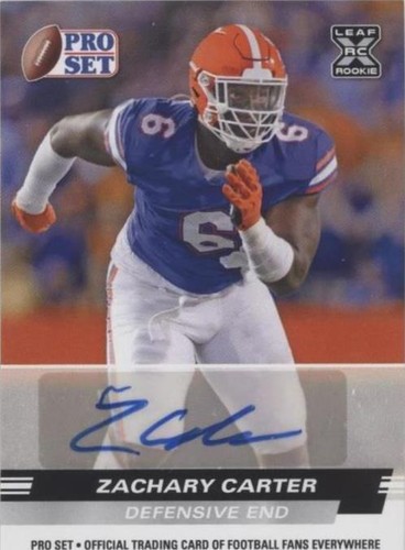 2022 Leaf Pro Set Draft Zachary Carter #PSA-ZC1