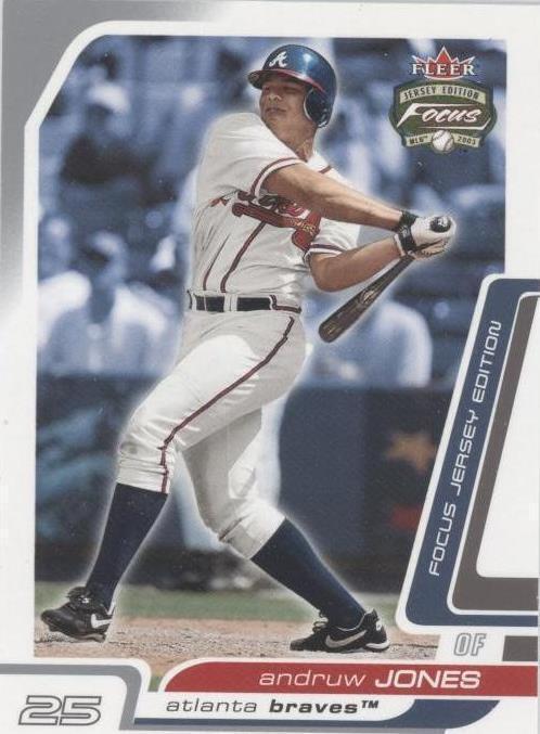 2003 Fleer Focus Jersey Edition - Andruw Jones #121
