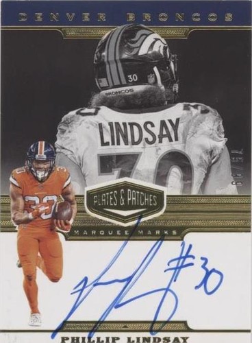 2019 Panini Plates & Patches Phillip Lindsay #MM-PLI