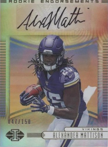 2019 Panini Illusions Alexander Mattison #RE-AMA